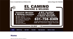 Desktop Screenshot of elcaminomachine.net