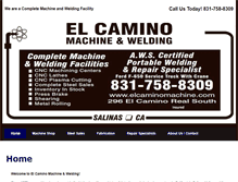 Tablet Screenshot of elcaminomachine.net
